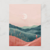 Boho Abstract landschap (7) Briefkaart (Voorkant)