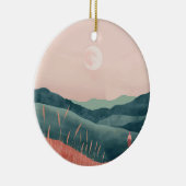 Boho Abstract landschap (7) Keramisch Ornament (Rechts)