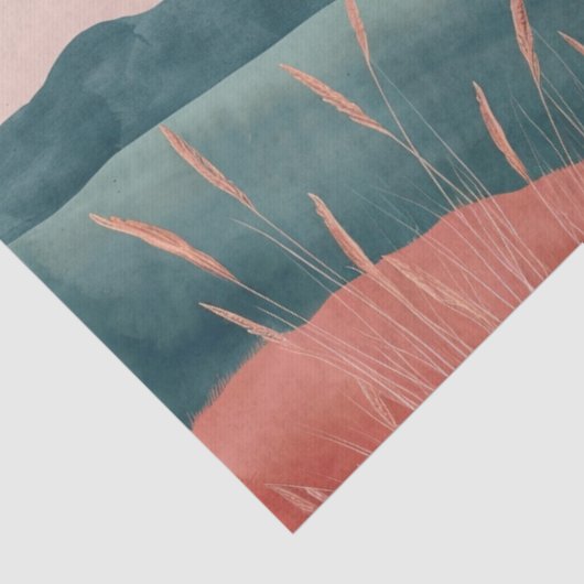 Boho Abstract landschap (7) Tissuepapier (Detail)