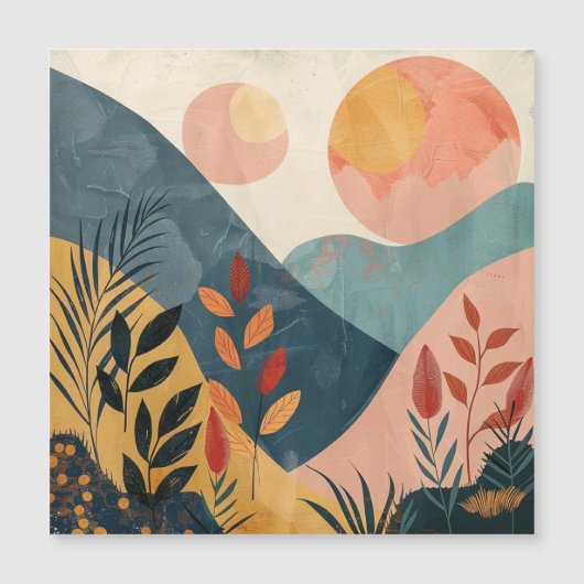 Boho Abstract landschap (8) (Voorkant)