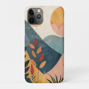 Boho Abstract landschap (8) iPhone 11 Pro Hoesje