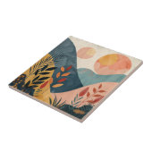 Boho Abstract landschap (8) Tegeltje (Zijkant)