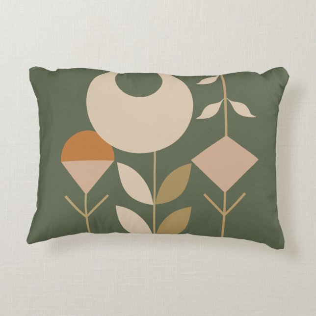 Boho Abstract Lily Accent Kussen (Achterkant)