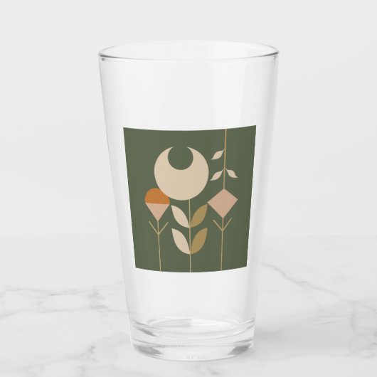 Boho Abstract Lily Glas (Voorkant)