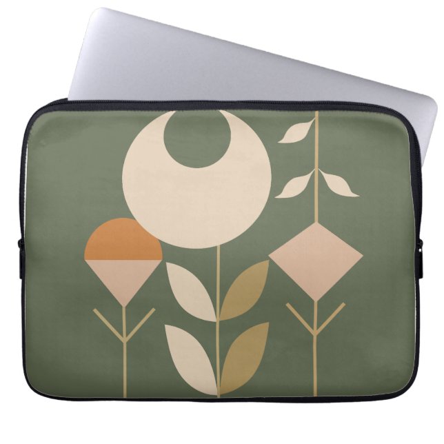 Boho Abstract Lily Laptop Sleeve (Voorkant)