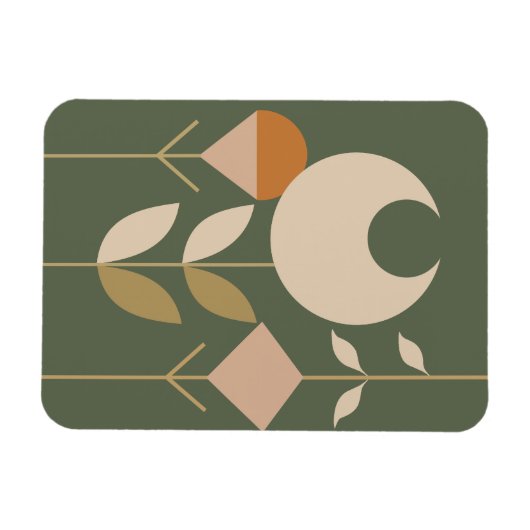 Boho Abstract Lily Magneet (Horizontaal)