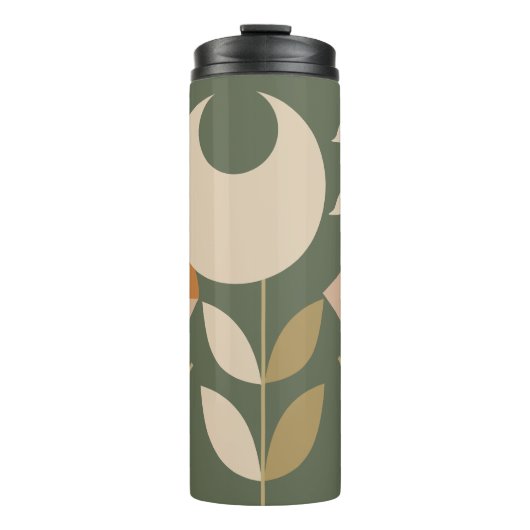 Boho Abstract Lily Thermosbeker (Voorkant)