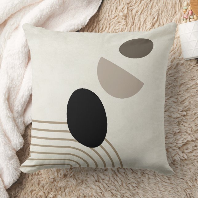 Boho Abstract Mid Century Modern Sierkussen (Deken)