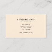 Boho Abstract Modern Minimalist Visitekaartje (Achterkant)