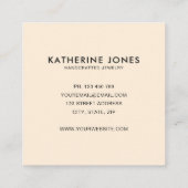 Boho Abstract Modern Minimalistisch Visitekaartje (Achterkant)