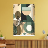 Boho abstract ontwerp - Stretched Canvas Print (Insitu (Woonkamer))