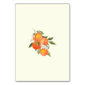 Boho Abstract Orange Garden Wedding Seating Kaart (Achterkant)