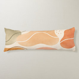 Boho Abstract Organic Body Pillow - Earthy  Lichaamskussen