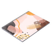 Boho Abstract Patroon Gepersonaliseerde Naam Notitieboek (Linkerzijde)