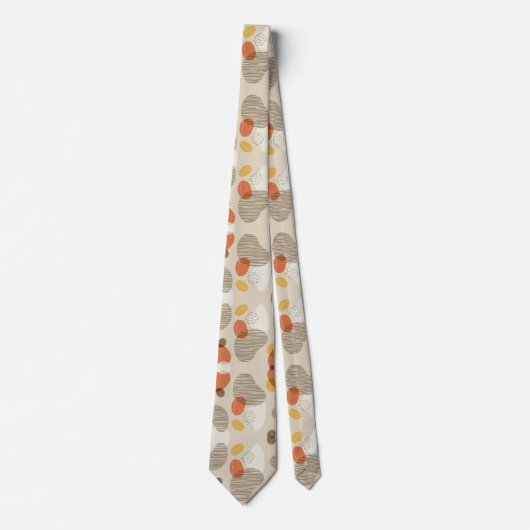 Boho Abstract Patroon Stropdas (Voorkant)