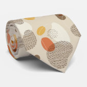 Boho Abstract Patroon Stropdas (Opgerold)