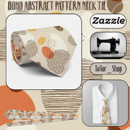 Boho Abstract Patroon Stropdas