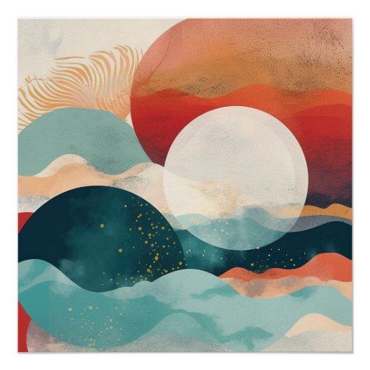 Boho Abstract Perfect Poster (Voorkant)