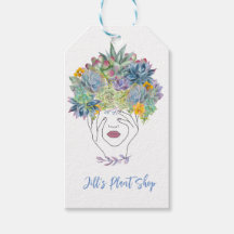 Boho Abstract Plant Lady Gift Labels