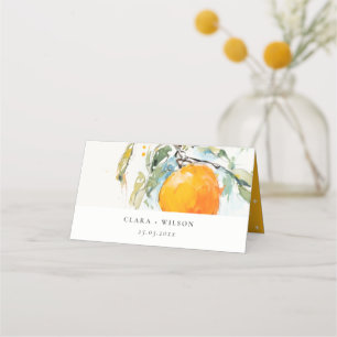 Boho Abstract Schetsmatige Oranje Tuin Bruiloft
