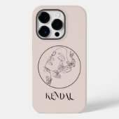 Boho Abstract Simple Line Art, Boho Chic Case-Mate iPhone Case (Achterkant)