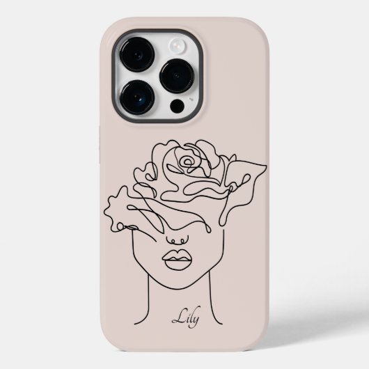 Boho Abstract Simple Line Art, Boho Chic Case-Mate iPhone Case (Achterkant)