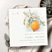 Boho Abstract Sketchy Oranje Tuin Bruiloft Servet