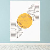 Boho Abstract Wall Art Canvas Afdruk (Insitu (Houten vloer))