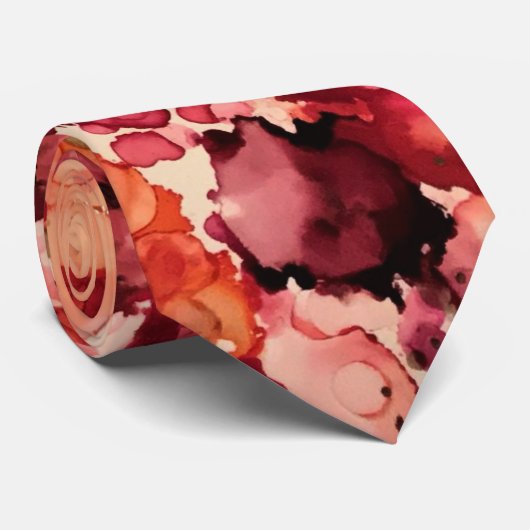 Boho Abstract Wedding Stropdas (Opgerold)