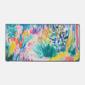 Boho Abstract Wildflower Garden Bureaumat (Voorkant)