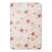 Boho abstracte bloemen oogstgoud roestbeen badmat (Voorkant Verticaal)