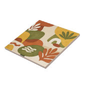 Boho Abstracte Botanische Kunst Tegeltje (Zijkant)