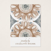 Boho Abstracte cirkels oorbel display Kaart (Voorkant)