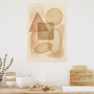 Boho Abstracte Minimalistische Wandkunst Poster