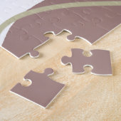 Boho Abstracte Organic Natural Tones Shapes Legpuzzel (Zijkant)