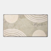 Boho Abstracte Rainbow Art Decor Bureaumat (Voorkant)