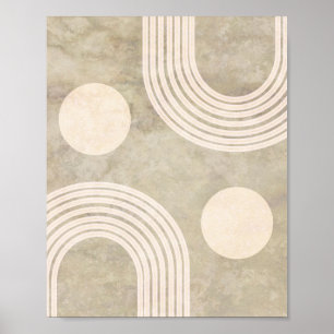 Boho Abstracte Regenboog Kunst Decor Poster