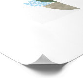 Boho Abstracte vormen Poster (Hoek)