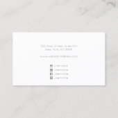 Boho Abstracte Waterverf met Gold Accents Visitekaartje (Achterkant)