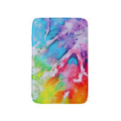 Boho Abstracte Waterverf Rainbow Batik Tie Dye Art Badmat (Voorkant Verticaal)