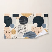 Boho abstrait beige beige beige clair géométrique (Serviette à main)