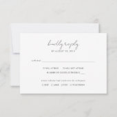 Boho Abstrait | Carte RSVP de mariage doux (Dos)