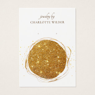 Boho Abstrait Gold Parties scintillant cercle d'or