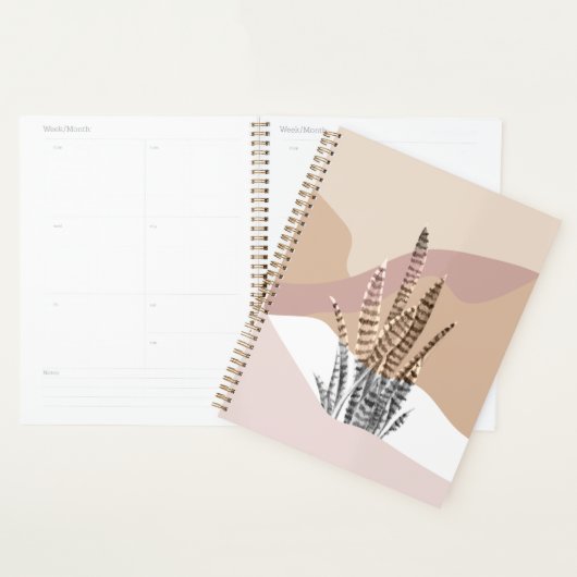 Boho Abstrait Moderne Succulente (Devant avec enveloppe)