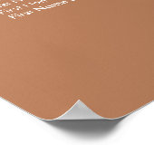 Boho Abstrait | Poster du Caramel Mocha (Coin)