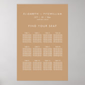 Boho Abstrait | Poster du Mariage de la Faune (Devant)