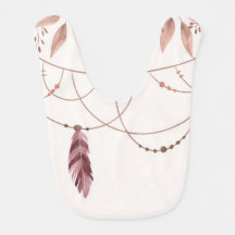 Boho Achtergrond Baby Bib
