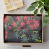 Boho-acrylschildering bloemontwerp tissuepapier (Geschenk)