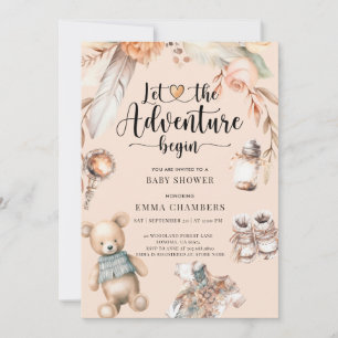 Boho Adventure begint Baby shower Genderneutraal Kaart