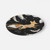 Boho Adventure Fox Verjaardag Papieren Bordje (Gekanteld)